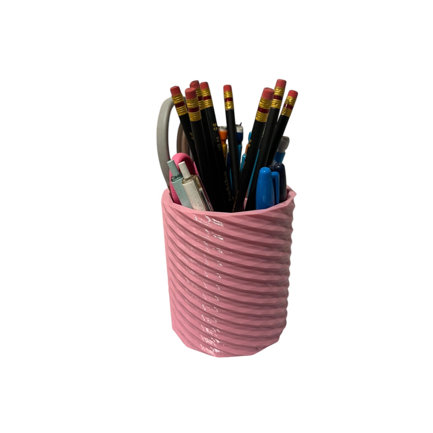 3D-Printed Pen Pencil Supplies Makeup Holder Spiral Desk Organizer 5 Slots